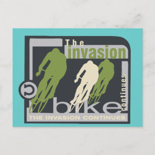 Carte Postale T-shirts et cadeaux pour invasion à vélo