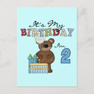 Carte Postale T-shirts et cadeaux pour le 2e anniversaire de Boy