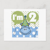 Carte Postale T-shirts et cadeaux pour le 2e anniversaire de Hip (Devant)