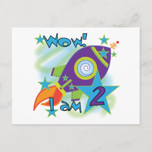 Carte Postale T-shirts et Cadeaux pour le 2e Anniversaire de la