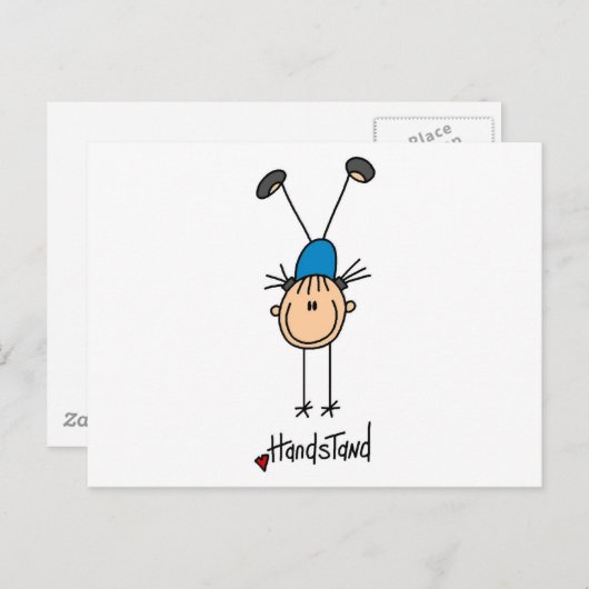 Carte Postale T-shirts et cadeaux pour les stands de gymnaste po (Devant / Derrière)