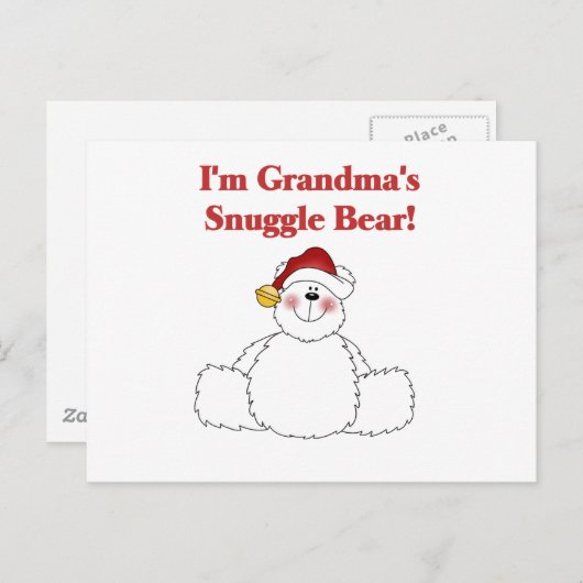 Carte Postale T-shirts et cadeaux pour l'ours de la petite mère (Devant / Derrière)