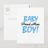 Carte Postale T-shirts et Cadeaux pour Maman Fière de Bébé Garço (Devant / Derrière)