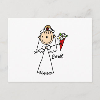 Carte Postale T-shirts et cadeaux pour mariées Figure Stick