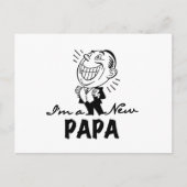 Carte Postale T-shirts et cadeaux pour papa nouveau souriant (Devant)