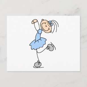 Carte Postale T-shirts et cadeaux pour patineuse artistique en r