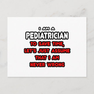 Carte Postale T-shirts et cadeaux pour pédiatres amusants