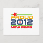 Carte Postale T-shirts et cadeaux Proud New Papa 2012 (Devant)