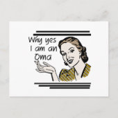 Carte Postale T-shirts et cadeaux Retro Oma (Devant)