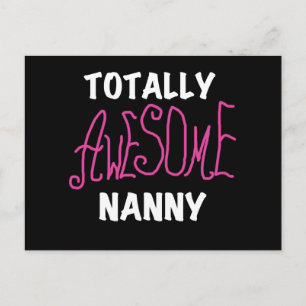 Carte Postale T-shirts et cadeaux rose Nanny absolument géniaux