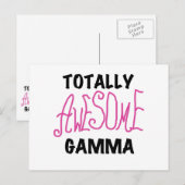 Carte Postale T-shirts et cadeaux roses gamma totalement (Devant / Derrière)