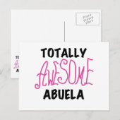 Carte Postale T-shirts et cadeaux roses totalement (Devant / Derrière)