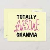 Carte Postale T-shirts et cadeaux roses totalement (Devant / Derrière)