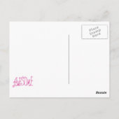 Carte Postale T-shirts et cadeaux roses totalement (Dos)