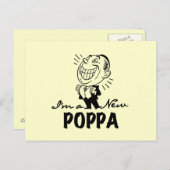 Carte Postale T-shirts et cadeaux Smiling New Poppa (Devant / Derrière)