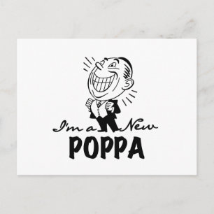 Carte Postale T-shirts et cadeaux Smiling New Poppa