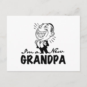 Carte Postale T-shirts et cadeaux souriants New Grand-pa
