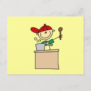 Carte Postale T-shirts et cadeaux Stick Figure Cook homme