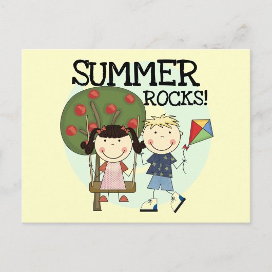 Carte Postale T-shirts et cadeaux Summer Rocks (Devant)