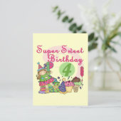 Carte Postale T-shirts et cadeaux Super Sweet 4e anniversaire (Debout devant)