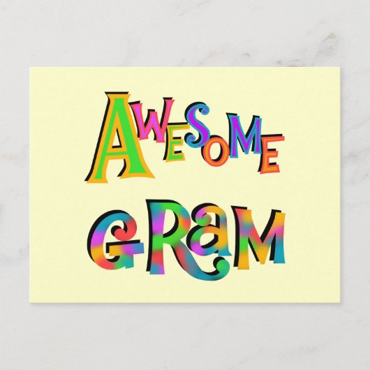 Carte Postale T-shirts et cadeaux superbes Gram (Devant)