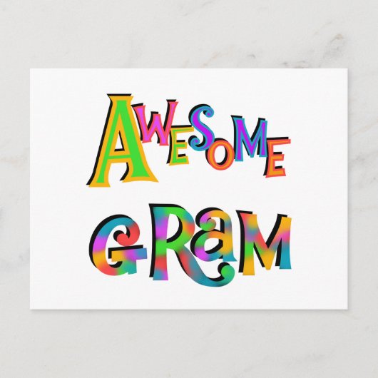 Carte Postale T-shirts et cadeaux superbes Gram (Devant)