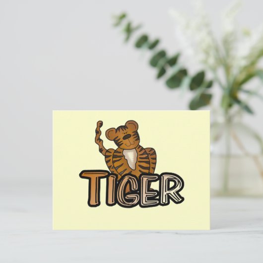 Carte Postale T-shirts et cadeaux Tiger (Debout devant)