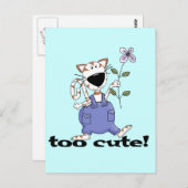 Carte Postale T-shirts et cadeaux trop mignons de chat de Kitty (Devant / Derrière)