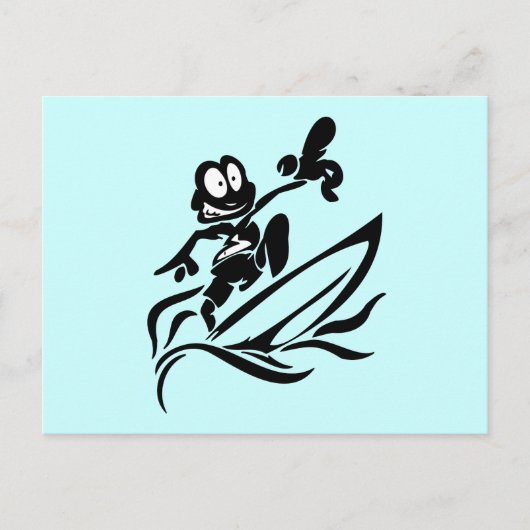 Carte Postale T-shirts et cadeaux Yo Dude Surfing (Devant)