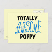 Carte Postale T-shirts et GIfts Poppy absolument géniaux (Devant / Derrière)