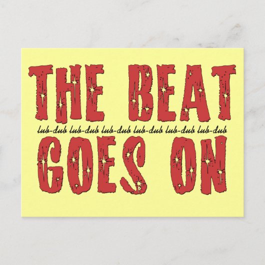 Carte Postale T-shirts Heart Attack | Cadeaux pour les patients (Devant)