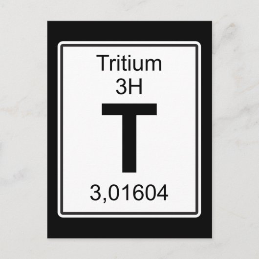 Carte Postale T - Tritium (Devant)