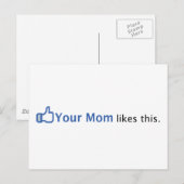 Carte Postale Ta Maman aime ça (Devant / Derrière)