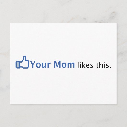 Carte Postale Ta Maman aime ça (Devant)