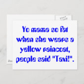 Carte Postale Ta maman est si grosse (Devant / Derrière)