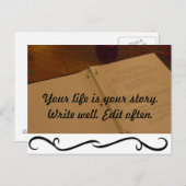 Carte Postale Ta vie est ton histoire (Devant / Derrière)