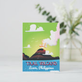 Carte Postale Taal Volcano Volcano Philipp affiche de voyage vin (Debout devant)