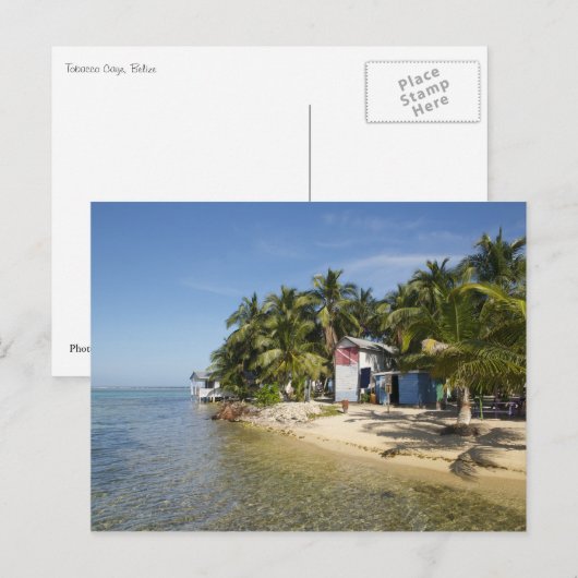 Carte Postale Tabac Caye, Belize (Devant / Derrière)