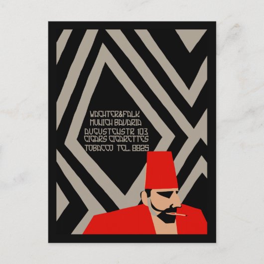 Carte Postale Tabacs Art déco d'Allemagne (Devant)