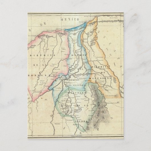 Carte Postale Tabasco, Mexique (Devant)