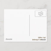 Carte Postale Tabby CAT (Dos)