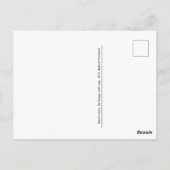 Carte Postale tabby jaune mignon chat errant post-croisement (Dos)