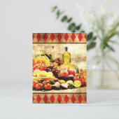 Carte Postale Table abondante (Debout devant)