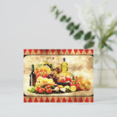 Carte Postale Table Abondante (Debout devant)
