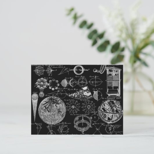 Carte Postale Table d'astronomie (Debout devant)