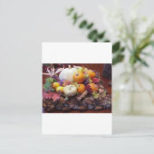 Carte Postale table d'automne (Debout devant)