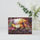 Carte Postale table d'automne (Debout devant)