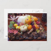 Carte Postale table d'automne (Devant / Derrière)