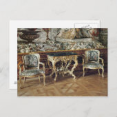 Carte Postale Table de console et deux fauteuils, 1745 (Devant / Derrière)