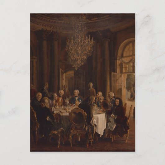 Carte Postale Table de dîner à Sanssouci, 1850 (Devant)